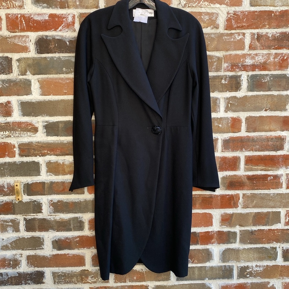 Vintage Claude Rap Paris 100% Wool dress Size 40